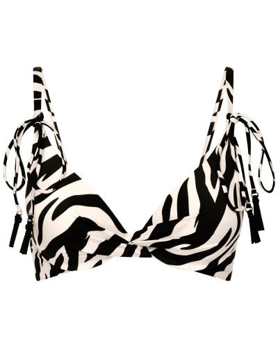 Пляжный бюстгальтер Esotiq 42383 ZIBRAZ черный/шампань, Цвет: черный/шампань, Размеры: 75D/80C, изображение 5