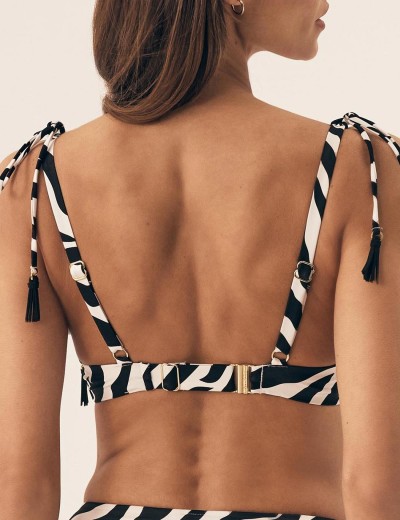 Верх купальника с формованной чашкой Esotiq 42384 ZIBRAZ черный/шампань, Цвет: черный/шампань, Размеры: 70G/75F, изображение 2