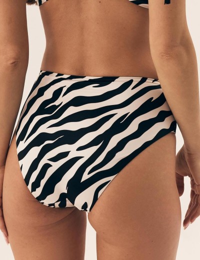Трусы купальные высокие Esotiq 42386 ZIBRAZ черный/шампань, Цвет: черный/шампань, Размеры: S, изображение 2