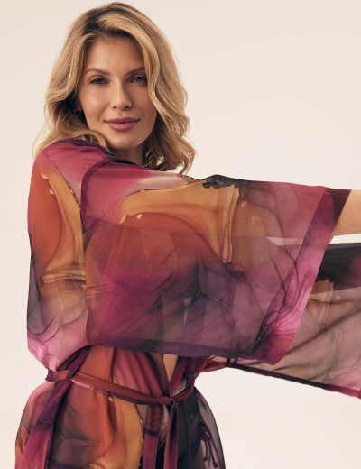 Халат пляжный Esotiq 42422 TANGO, Цвет: темно-фиолетовый, Размеры: S/M, изображение 3