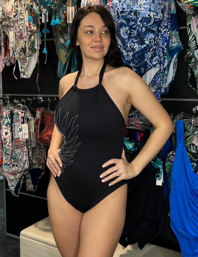 Черный слитный купальник Jantzen JZ25028M, Цвет: черный, Размеры: XL, изображение 7