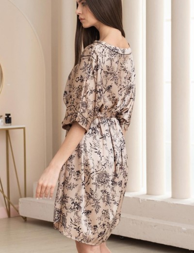 Шёлковая туника с поясом Mia-Amore ARTEMIDA 4131, Цвет: песочный, Размеры: S/M, изображение 2