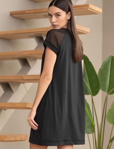 Домашняя туника Mia-Amore FIBI 7424, Цвет: черный, Размеры: L/XL, изображение 3