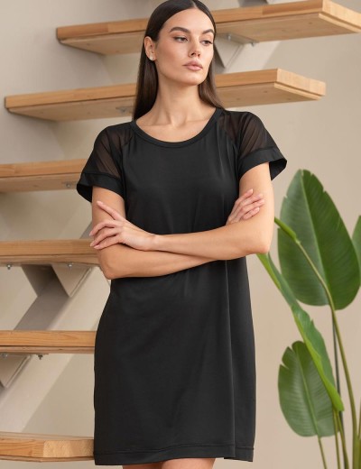 Домашняя туника Mia-Amore FIBI 7424, Цвет: черный, Размеры: L/XL, изображение 4