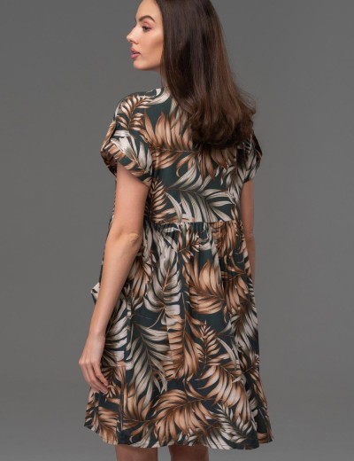 Легкий халат на пуговицах Mia-Amore SAMUI 5390, Цвет: хаки, Размеры: M, изображение 2