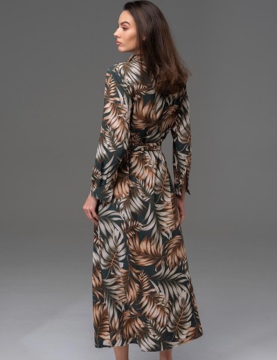 Свободная рубашка-туника Mia-Amore SAMUI 5394, Цвет: хаки, Размеры: S, изображение 2