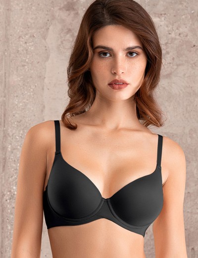 Бюстгальтер с формованной чашкой Mioocchi SELENA 8182 nero, Цвет: nero (черный), Размеры: 90B, изображение 5 Бюстгальтер с формованной чашкой Mioocchi SELENA 8182 nero, Цвет: nero (черный), Размеры: 90B, изображение 5