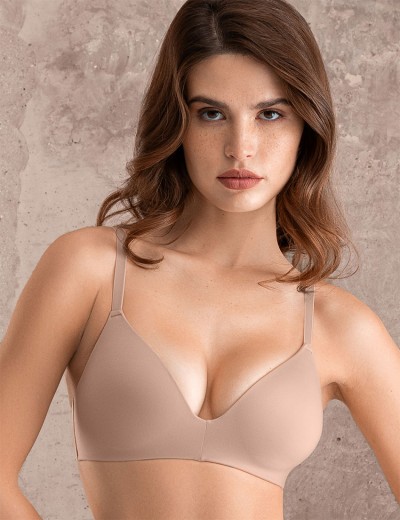 Бесшовный бюстгальтер без косточек Mioocchi SELENA 8183 praline, Цвет: praline (пралине), Размеры: 90B, изображение 5