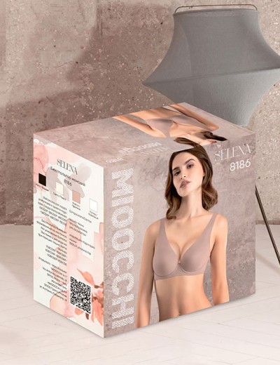 Бюстгальтер бралетт формованный Mioocchi SELENA 8186 praline, Цвет: praline (пралине), Размеры: 90B, изображение 6