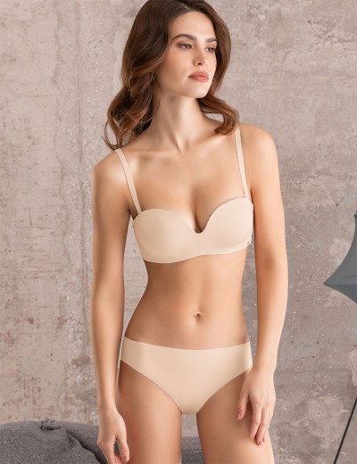 Гладкие трусы бразилиана Mioocchi SELENA 8280 cipria, Цвет: cipria (пудровый), Размеры: XS, изображение 4