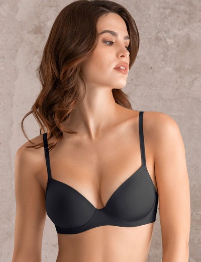 Гладкий формованный бюстгальтер Mioocchi SELENA 8189 nero, Цвет: nero (черный), Размеры: 90B, изображение 3 Гладкий формованный бюстгальтер Mioocchi SELENA 8189 nero, Цвет: nero (черный), Размеры: 90B, изображение 3