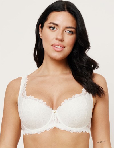 Бюстгальтер балконет тюльпан Subtille BELLA MILK NEW full cup, Цвет: молочный, Размеры: 100E, изображение 3