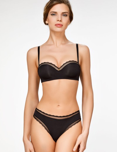 Бразилиана из микрофибры Amelie NADIN 2215-3 черный new, Цвет: черный, Размеры: XS, изображение 4