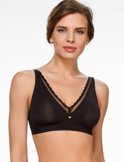 Бюстгальтер бралетт без косточек Amelie NADIN 2222 черный new, Цвет: черный, Размеры: 70B, изображение 4