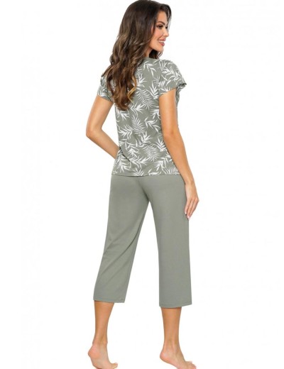 Пижама женская с бриджами Donna PALOMA 3/4, Цвет: оливковый, Размеры: L, изображение 2