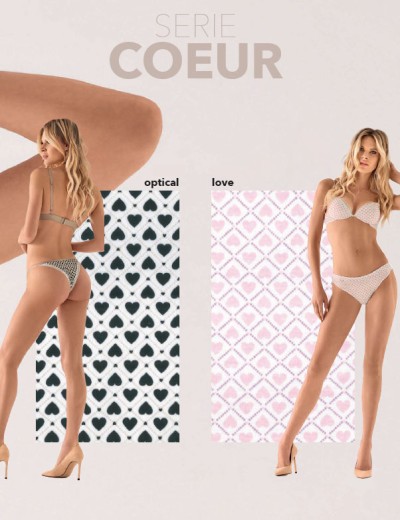 Комплект Infiore COEUR cro2730 триангул+танга optical, Цвет: optical (черное сердце), Размеры: 75B, изображение 7