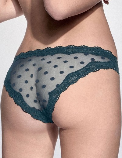 Комплект Infiore DOTSY dty2647 балконет+слипы petrolio, Цвет: petrolio (синий), Размеры: 85B, изображение 6