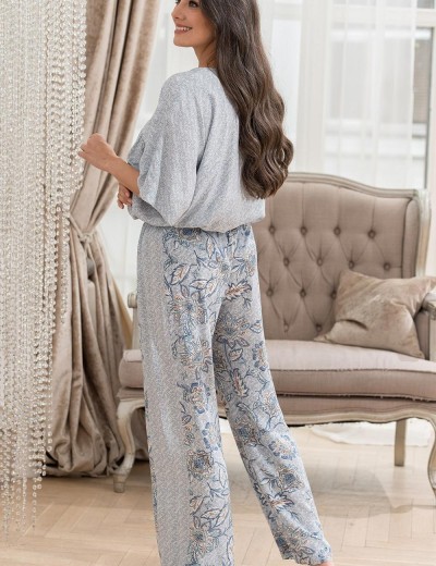 Пижама из тканой вискозы Mia-Amore CAITLYN 5096, Цвет: ментол, Размеры: S, изображение 2