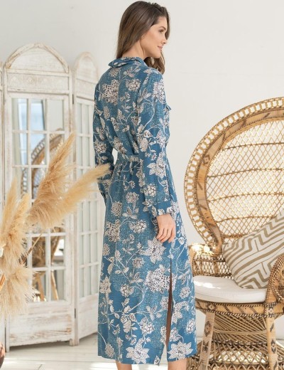 Длинная рубашка-платье Mia-Amore CASSIA 5257, Цвет: светло-синий, Размеры: XL, изображение 2