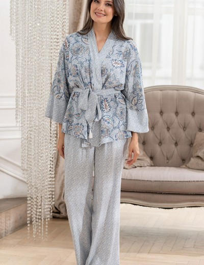 Комплект тройка из тканой вискозы Mia-Amore CAITLYN 5095, Цвет: ментол, Размеры: S, изображение 4