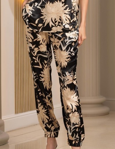 Шёлковый комплект-двойка Mia-Amore ELMIRA 4264, Цвет: черный, Размеры: 3XL, изображение 4