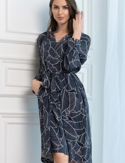 Туника с абстрактным принтом Mia-Amore LEANA 5317, Цвет: темно-синий, Размеры: 3XL, изображение 3