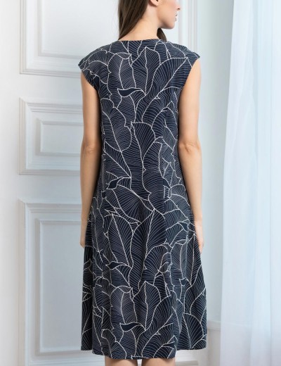 Домашнее платье Mia-Amore LEANA 5318, Цвет: темно-синий, Размеры: 3XL, изображение 3