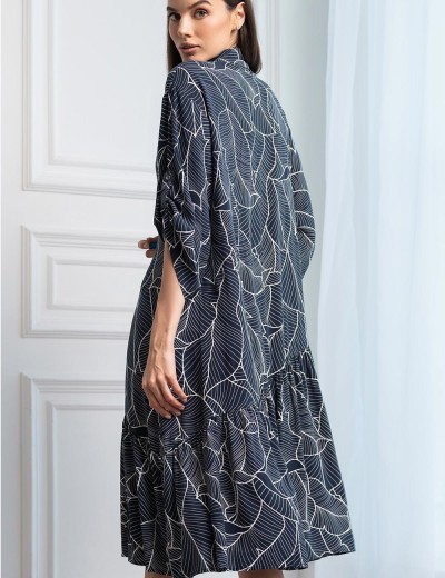 Платье-рубашка из тканой вискозы Mia-Amore LEANA 5319, Цвет: темно-синий, Размеры: S, изображение 3