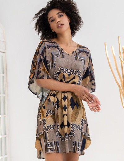 Туника средней длины Mia-Amore MARTINIKA 5280, Цвет: мультицвет, Размеры: 2XL/3XL, изображение 3