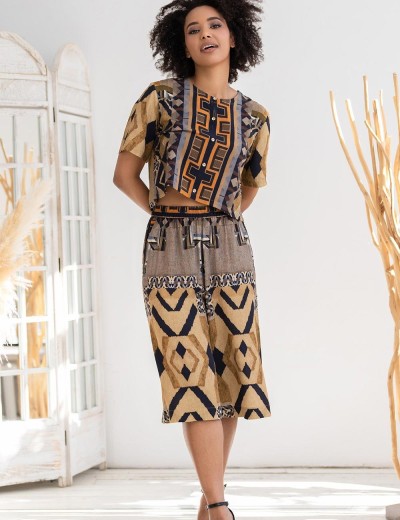 Комплект рубашка с удлиненными шортами Mia-Amore MARTINIKA 5282, Цвет: мультицвет, Размеры: S, изображение 3