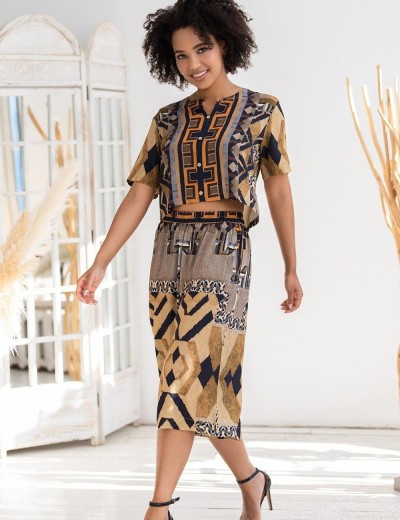 Комплект рубашка с удлиненными шортами Mia-Amore MARTINIKA 5282, Цвет: мультицвет, Размеры: S, изображение 4