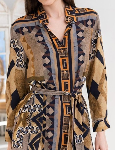 Рубашка средней длины Mia-Amore MARTINIKA 5283, Цвет: мультицвет, Размеры: S, изображение 4