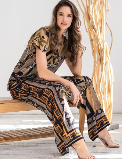 Домашний комплект из вискозы Mia-Amore MARTINIKA 5286, Цвет: мультицвет, Размеры: 2XL, изображение 3