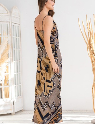 Длинное платье-сарафан Mia-Amore MARTINIKA 5288, Цвет: мультицвет, Размеры: S, изображение 2