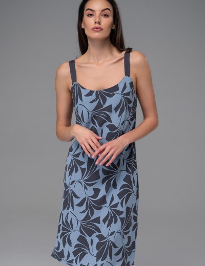 Сарафан из тканой вискозы Mia-Amore ODRIE 5350, Цвет: серо-голубой, Размеры: 2XL, изображение 3