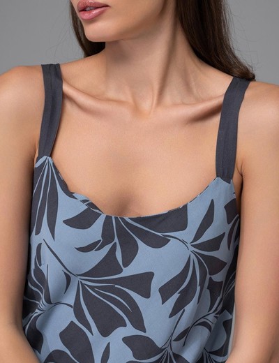 Сарафан из тканой вискозы Mia-Amore ODRIE 5350, Цвет: серо-голубой, Размеры: 2XL, изображение 4