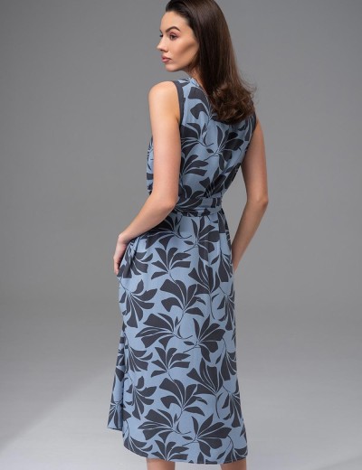 Длинный сарафан Mia-Amore ODRIE 5351, Цвет: серо-голубой, Размеры: 2XL, изображение 2