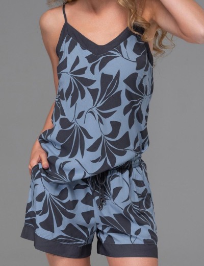 Пижама из тканой вискозы Mia-Amore ODRIE 5352, Цвет: серо-голубой, Размеры: 3XL, изображение 4