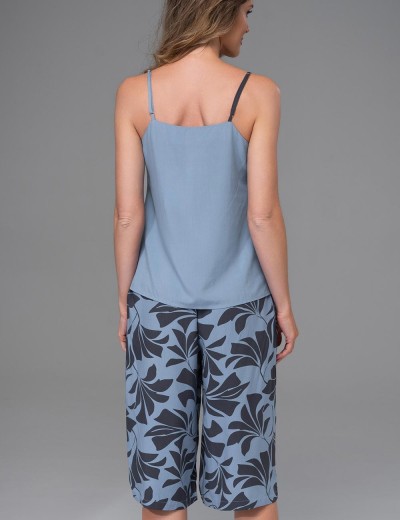 Комплект с удлиненными шортами Mia-Amore ODRIE 5353, Цвет: серо-голубой, Размеры: L, изображение 2