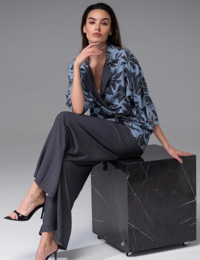 Комплект из тканой вискозы Mia-Amore ODRIE 5355, Цвет: серо-голубой, Размеры: XL, изображение 3