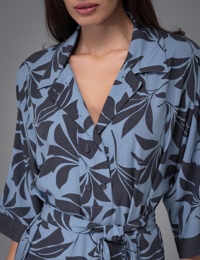 Длинная туника из вискозы Mia-Amore ODRIE 5359, Цвет: серо-голубой, Размеры: 2XL/3XL, изображение 4