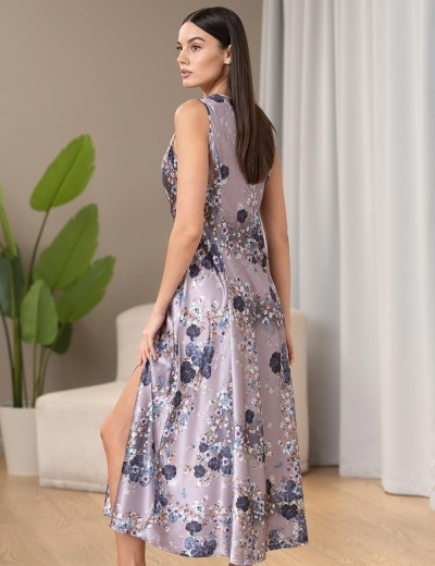 Сорочка длинная шёлковая Mia-Amore PRIMROSE 4068, Цвет: мультицвет, Размеры: 4XL, изображение 2