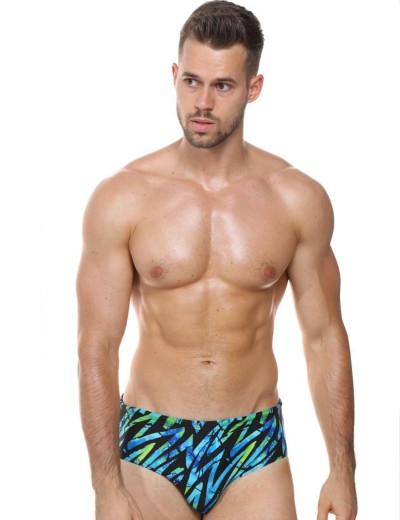 Мужские пляжные плавки Jolidon B4I / BL4I голубой/черный, Цвет: NI5_голубой/черный, Размеры: 2XL, изображение 2