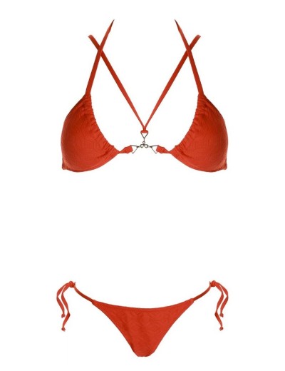 Купальник бикини Jolidon FR105U коралл, Цвет: коралл, Размеры: 80B, изображение 3