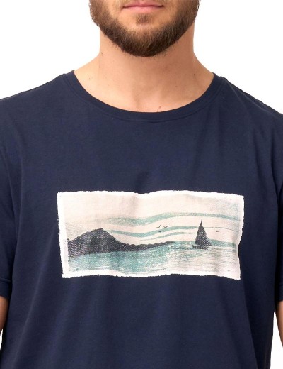 Пижама мужская с шортами Key MNS 606, Цвет: темно-синий/серый, Размеры: L, изображение 4