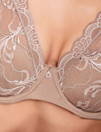 Кружевной бюстгальтер на каркасах Leilieve SAVOIR FAIRE 9400 visone, Цвет: visone (бежевый), Размеры: 75D, изображение 4