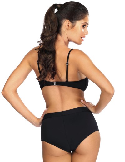Раздельный купальник с уплотненной чашкой Lorin L2339/1, Цвет: черный, Размеры: XS, изображение 2