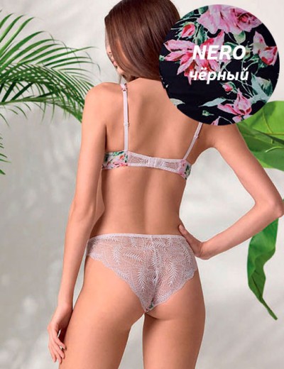 Комплект Lormar LOOK Loo52799 балконет+слипы nero, Цвет: nero (черный), Размеры: 80B, изображение 3