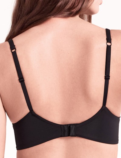 Бюстгальтер балконет Lormar SATEN PLUNGE nero/cipria, Цвет: nero/cipria, Размеры: 70B, изображение 2