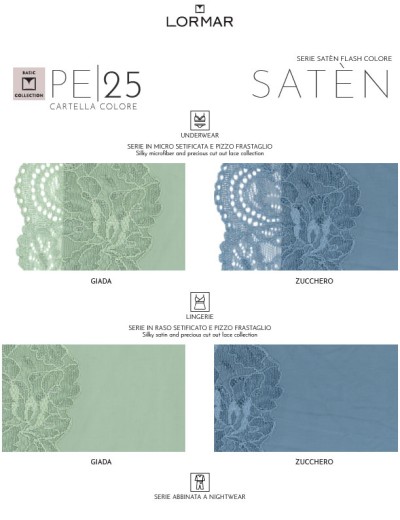 Комплект Lormar SATEN планж+слипы Sat52057 giada, Цвет: giada (нефритовый), Размеры: 85D, изображение 7